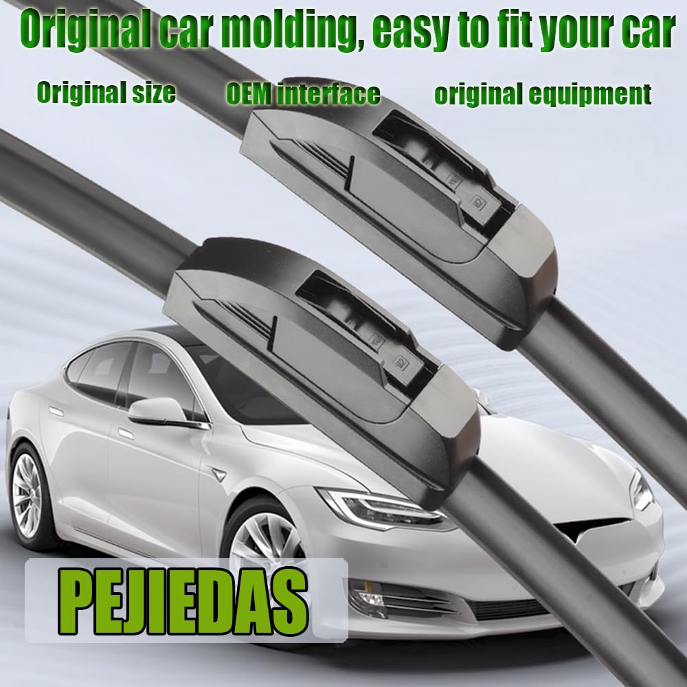 3 Replacement Wiper Blades For Chevy Equinox 2018 ((24″+18″+13″) Front + Rear)