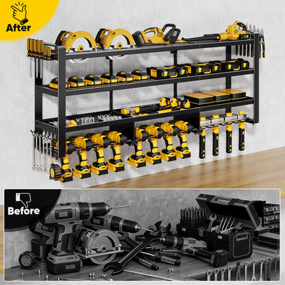 49" W Large Power Tool Organizer Wall Mount (49” W)