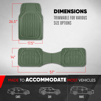 FlexTough LITE Rubber Car Mats Full Set