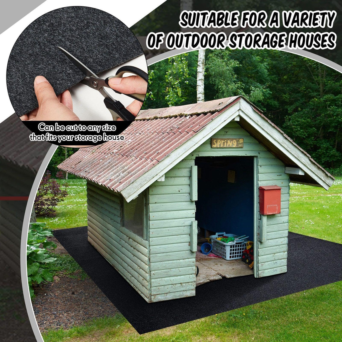 Shed Floor Mat 8.2 x 10.2 ft (8.2 x 10.2 ft)