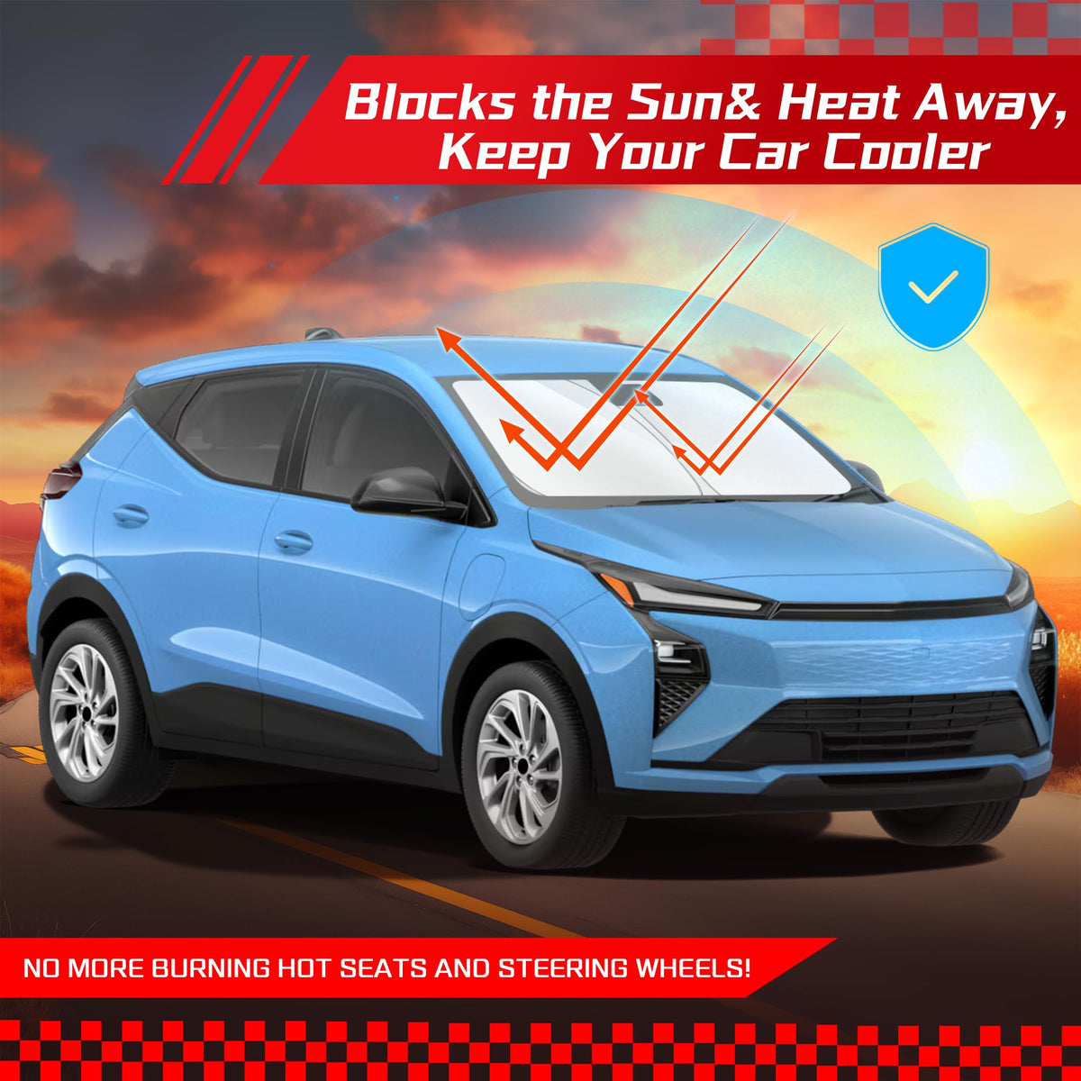 Windshield Sun Shade for Chevy Bolt 2027 (for Chevy Bolt 2027)