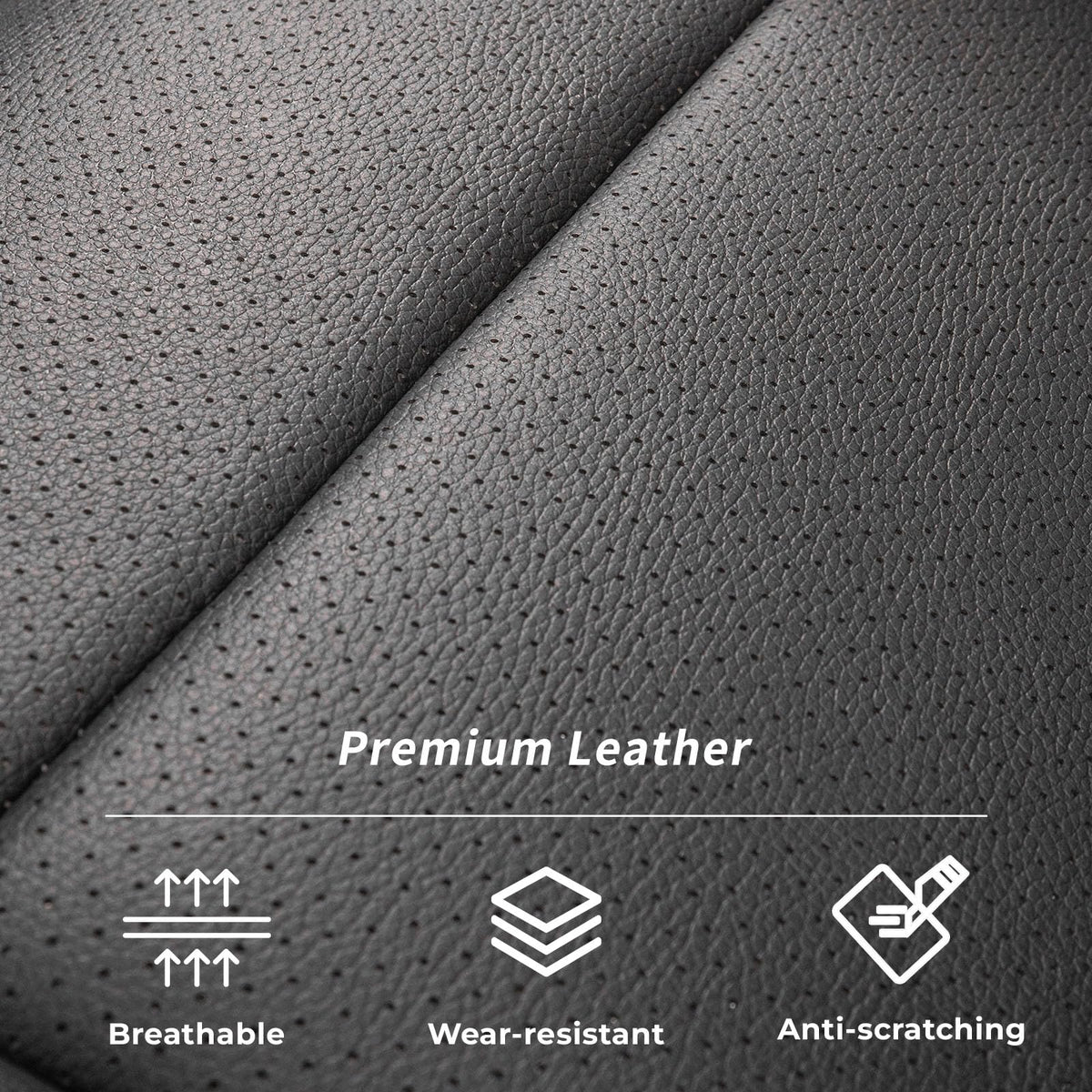 CRV Car Seat Covers Custom Fit for Honda 2012 (Leatherette(Black) / 2012-2014 CRV EX,EX-L,LX)
