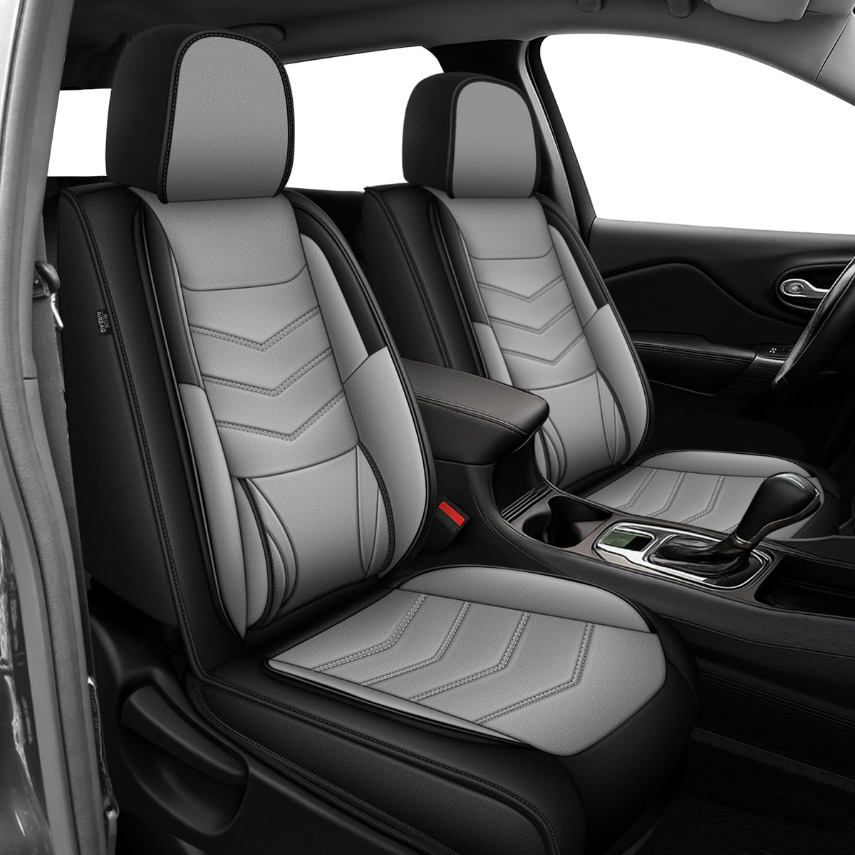 Fit for Toyota Highlander 2007 (#120 Black&Grey / 9.highlander-2 front seat covers only)