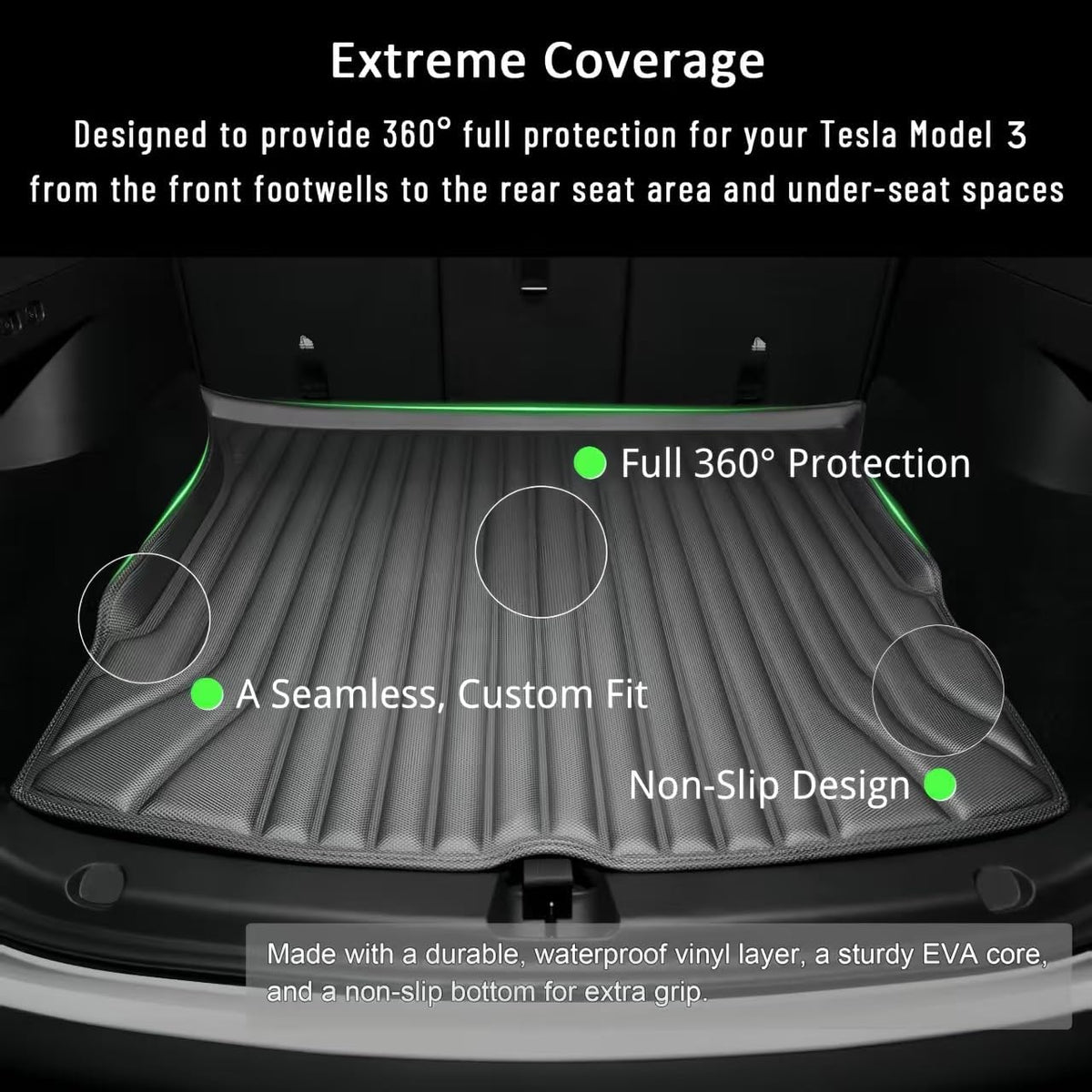Floor Mats & Cargo Liners for Tesla Model 3 Highland 2024