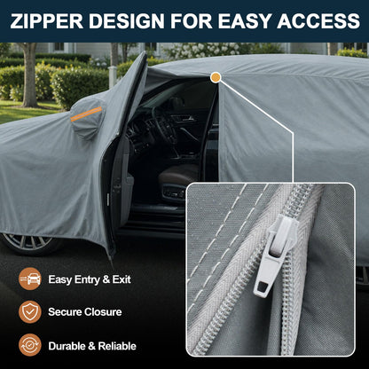 16 Layers SUV Car Cover Waterproof All Weather Heavy Duty (2 SUV Car Cover / 2 Fit SUV Jeep Length 184-190 inch)