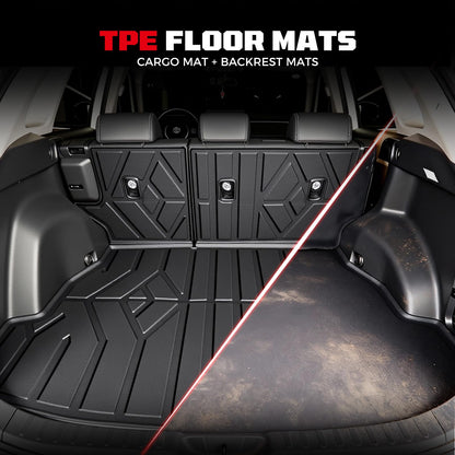 TPE Floor Mats Set for Toyota RAV4 Gas 2025 2024 2023 2022 2021 2020 2019 (2.For Toyota RAV4|19-25 Gas|Full Set)