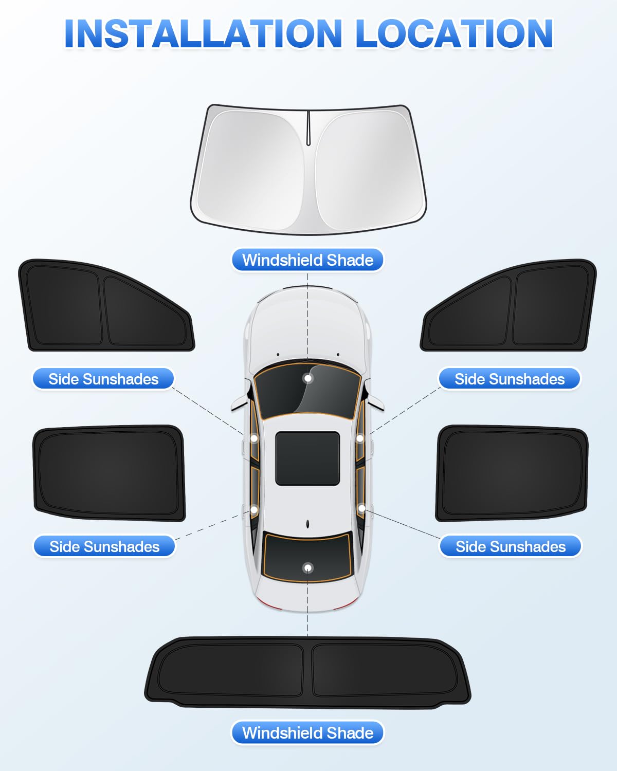 Sunshades for Chevrolet (Chevy Silverado EV & GMC Sierra EV 2024-Present)