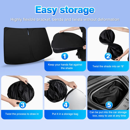 Windshield Sun Shade for Honda Fit 2015 (window covers for Honda Fit 2015-2020)