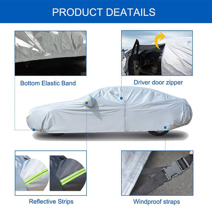 6 Layers Car Cover Custom Fit Mercedes Benz C300 (silver / Custom Fit Benz C Class C300 C250 (2004-2025))
