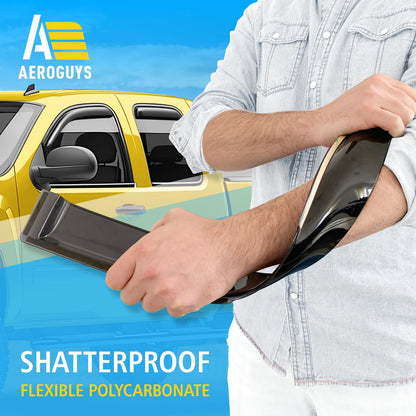 Extra Durable Window Deflectors In (For Chevy Silverado 07-13 Extended Cab)