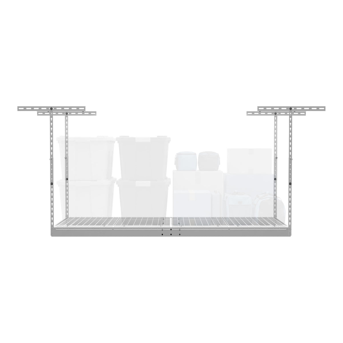 MonsterRax 3x6 Overhead Garage Storage Rack (White / 24"-45")