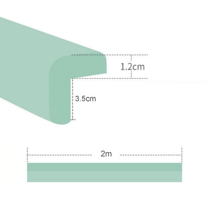 Sharp Edge Safety Corner Edge Foam Padding (Green-a / 5pcs)