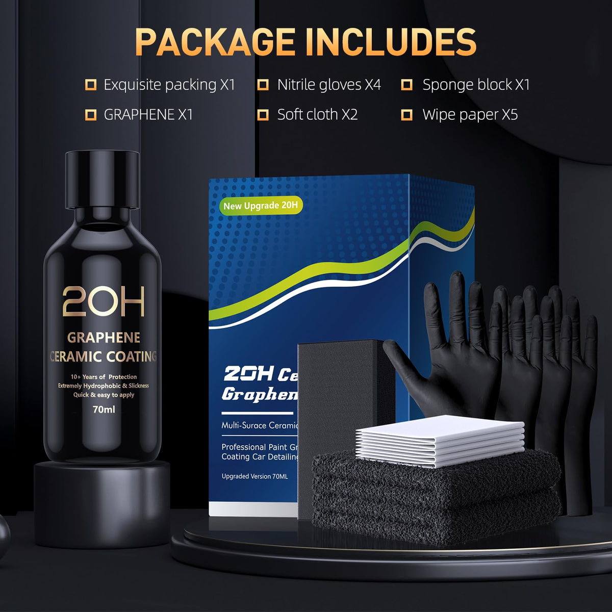 20H Advanced Graphene Ceramic Coating for Cars (Transparent Color - 20H)