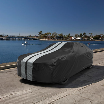 Car Cover Waterproof All Weather for 1982 (Black / Gray (Stripe) / 8. EXP 1982-1988)