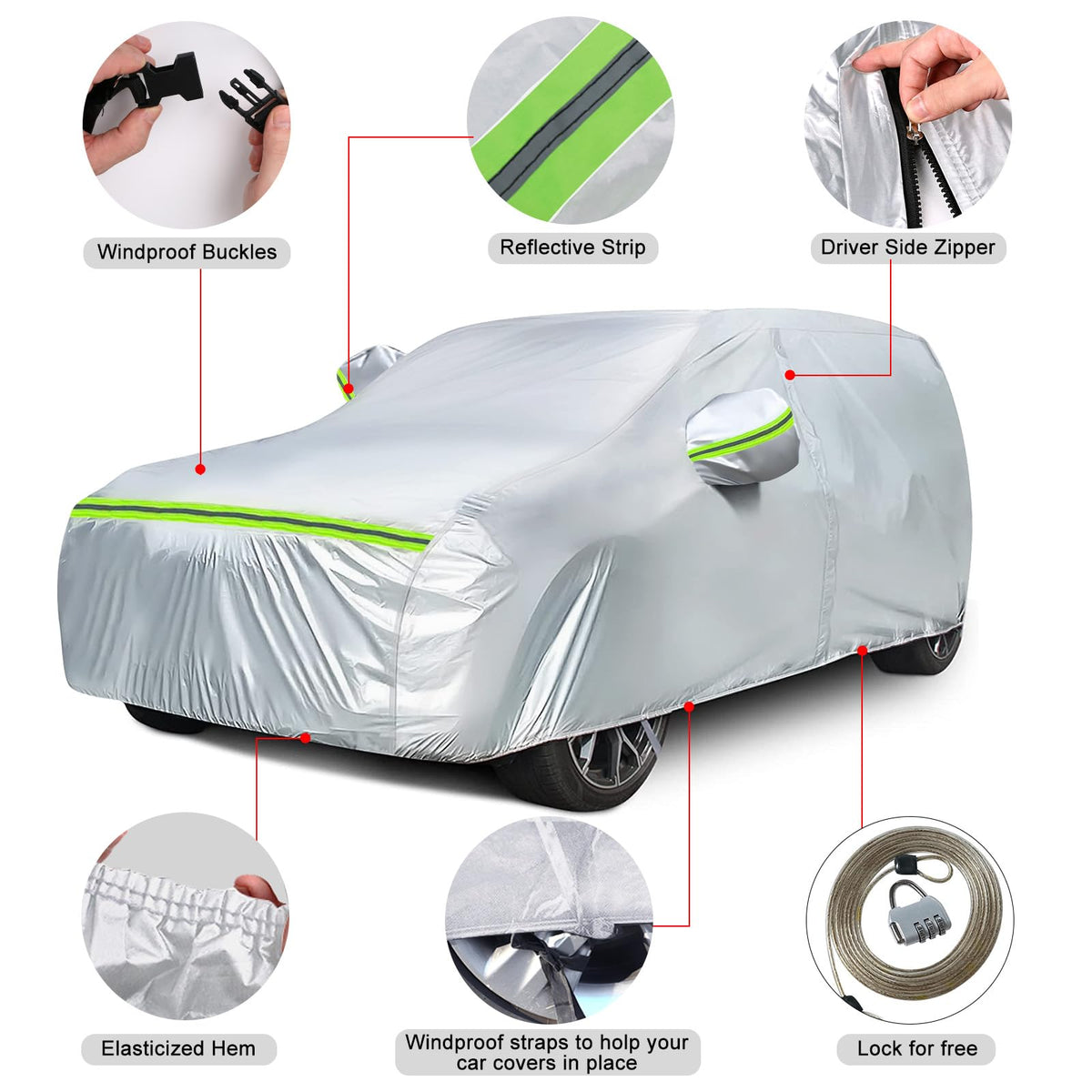 Waterproof Car Covers Replace for 2008 (LX)