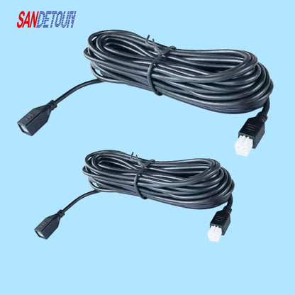 2 Pcs Parking Sensor Extension Cord Cable (Light Yellow)