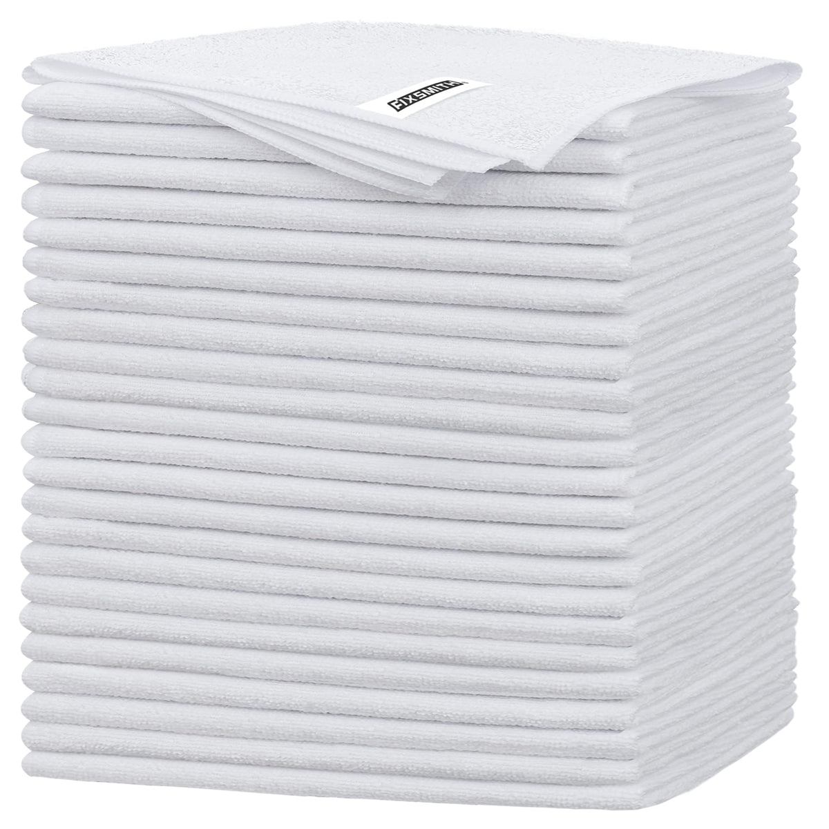 White Microfiber Cleaning Cloth (White / 24pk)