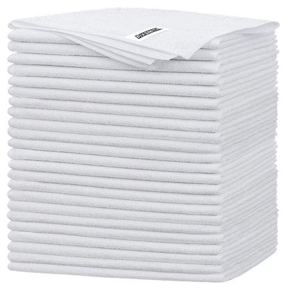 White Microfiber Cleaning Cloth (White / 24pk)