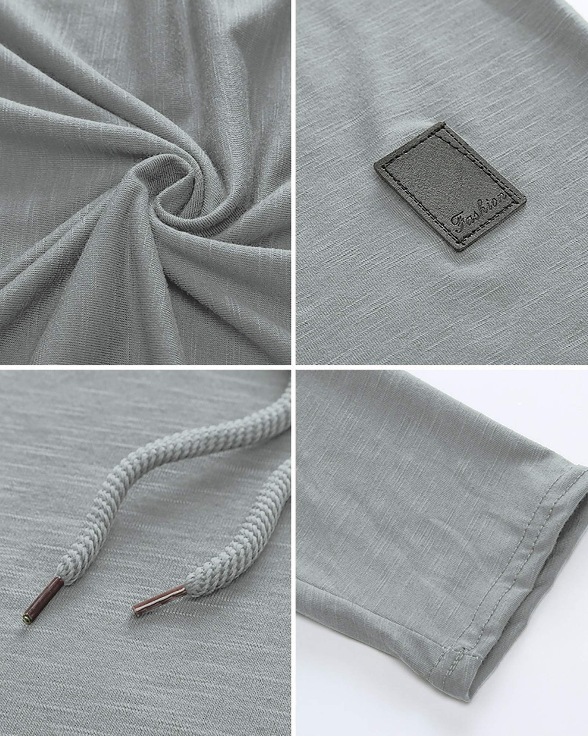 Mens Fashion Hoodies Sport Pullover Solid Color Shirt Workout Lightweight Tops Light Grey XX (XX-Large / Light Grey1)