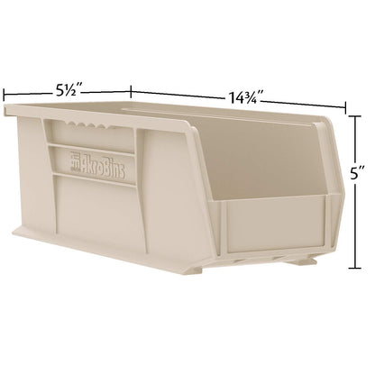 30234 AkroBins Plastic Storage Bins (Black / Storage Bins Only)