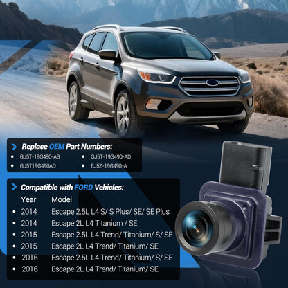 Backup Camera Compatible with ford Escape L4 2.0L 2.5L (GJ5T19G490AD)