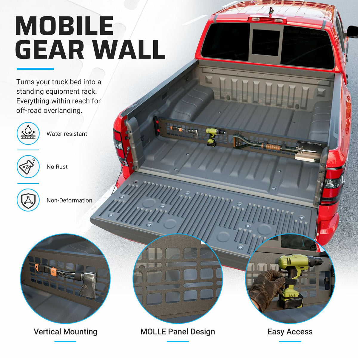 Truck Bed Divider Compatible with 2022 (Compatible with 2022-2026 Nissan Frontier)