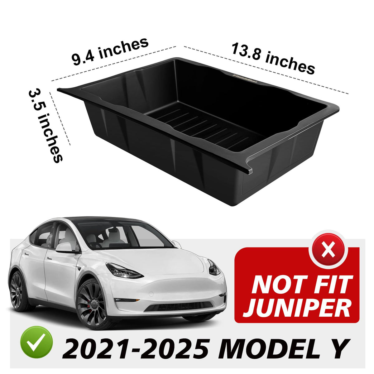 Under Seat Storage Box Fit for 2020 (2) Model Y|20-25|Front Underseat Storage)