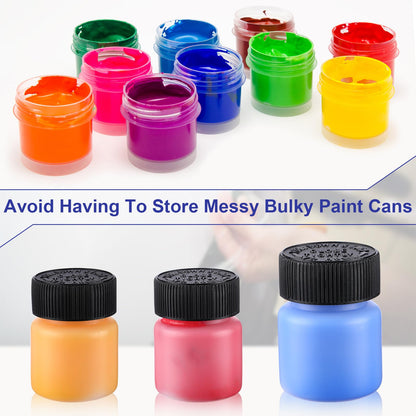 120 Pcs Empty Touch Up Paint Bottles Container (Black)