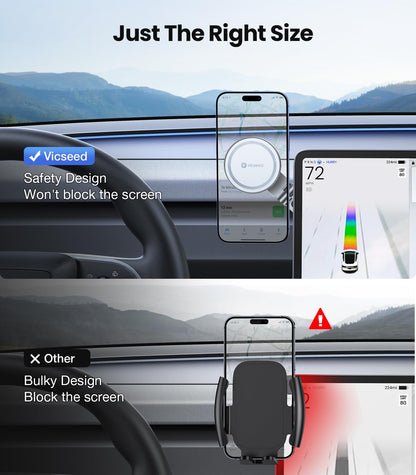 Tesla Phone Mount for Model 3 (Pearl White)