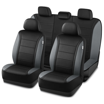 Leather Seat Covers (Gray Full Set)