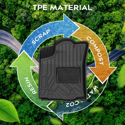 Floor mats for Toyota Tacoma 2016 (Toyota Tacoma Double Cab【2016-2023】)
