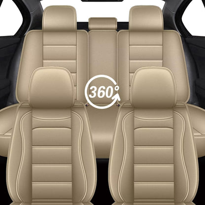 Car Seat Covers Fit for Chevy Blazer 2019 (#017 Beige / 2.Blazer-5 seat covers full set)