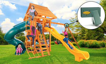Easy 1-2-3 A-Frame 2 Brackets for Swing Set, Green (2 A-Frame Swing Set Brackets)