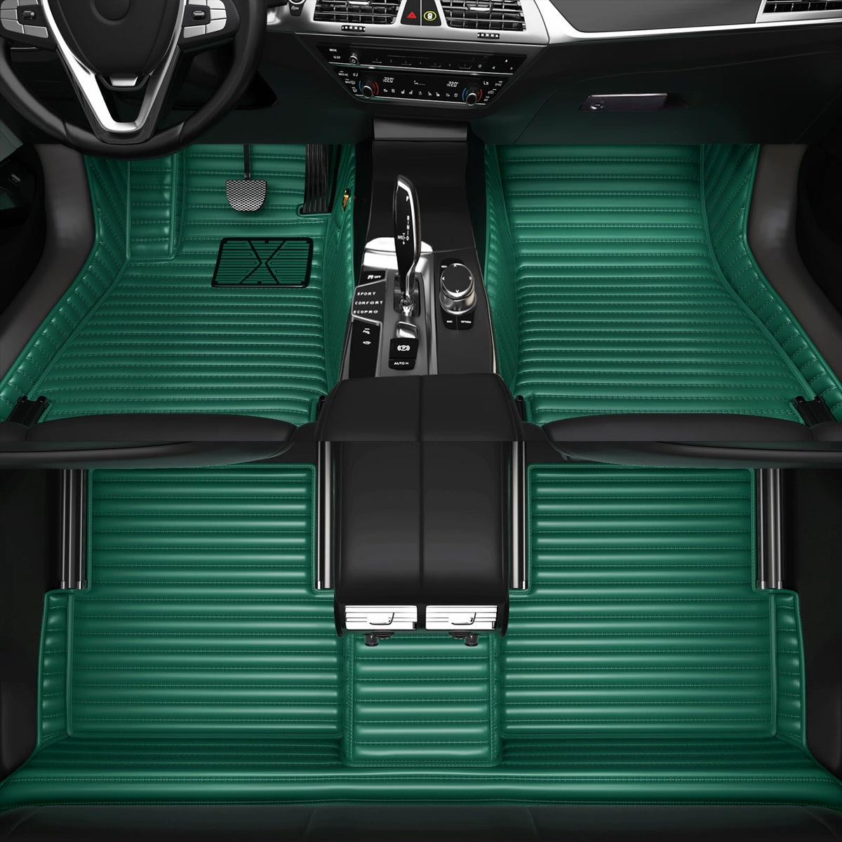 Customized Personalized car Floor mats (=green)