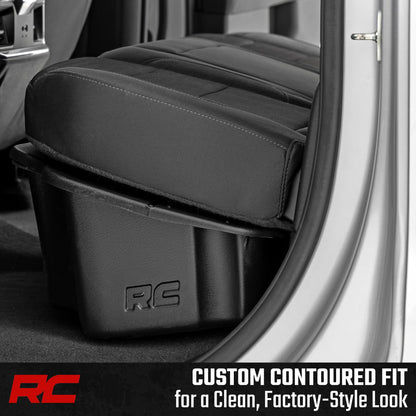 Under Seat Storage for Chevy Silverado & GMC Sierra 1500 (Double Cab - Locking Lid)