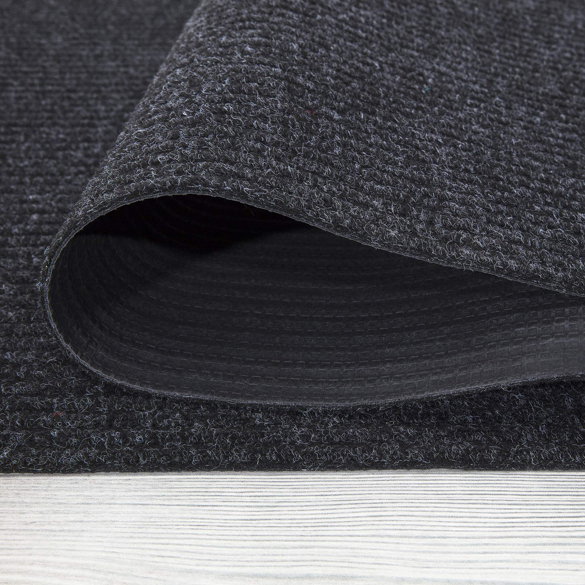 Ottomanso 5x7 Large Waterproof Floor Mat (Black / 5' x 6'6" (Area Rug))