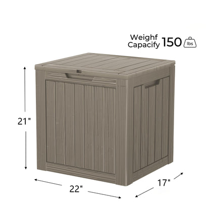 35 Gallon Resin Deck Box (Grey / 35 Gallon)