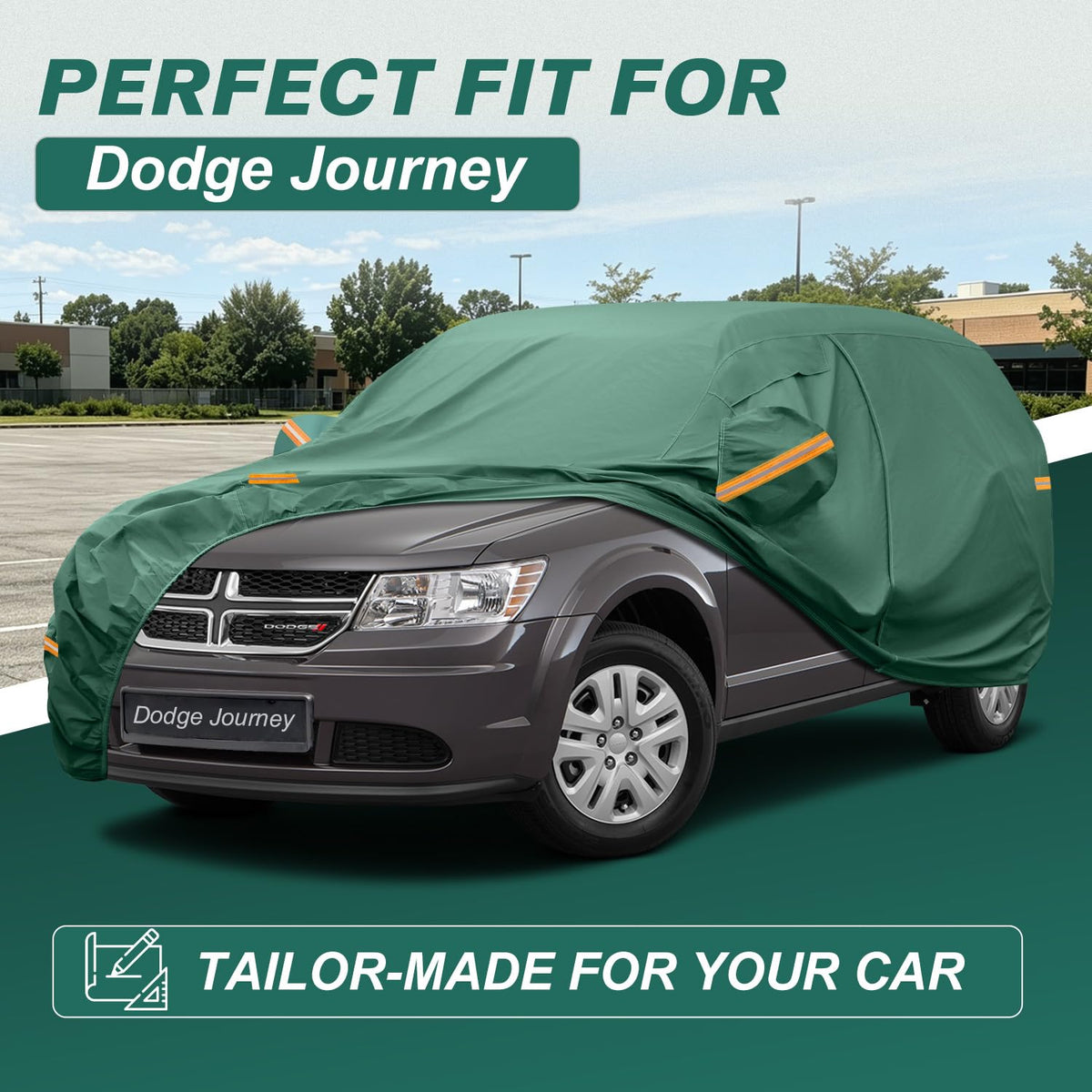 Waterproof Car Cover Custom Fit for Dodge Journey (green / Custom Fit Dodge Journey)