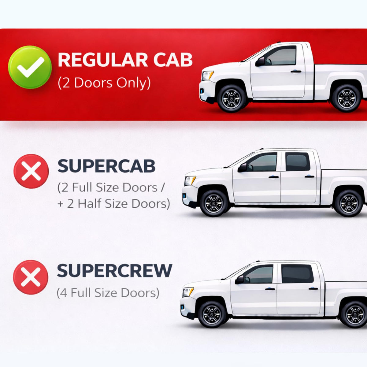 Rain Guards Window Visors for 1980 (1980-1996 F150/F250/F350/Bronco)