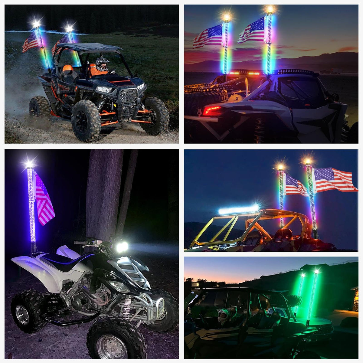 2Pack 2FT Fat Whip Lights (Fat 2Pack 2FT)