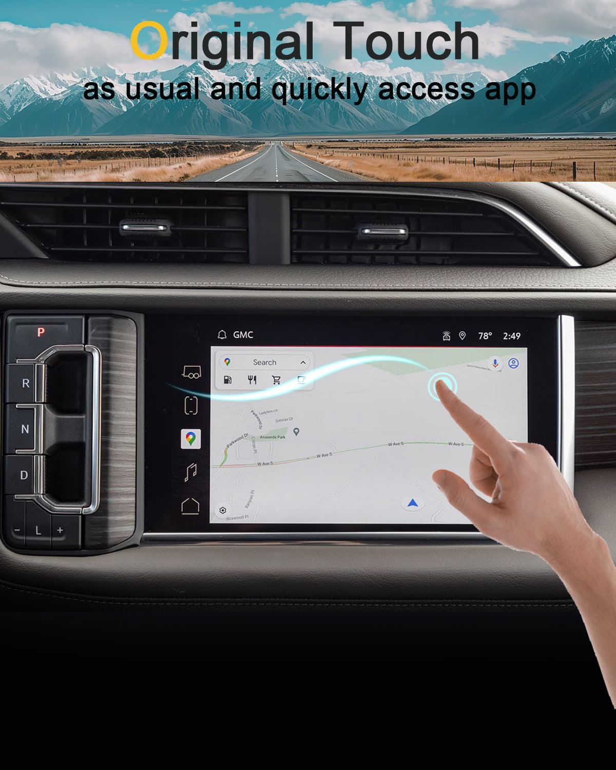 3 Pack Screen Protector for GMC Yukon Denali 2021 (Transparent / for Yukon Denali 10.2" & 12.6" screen)