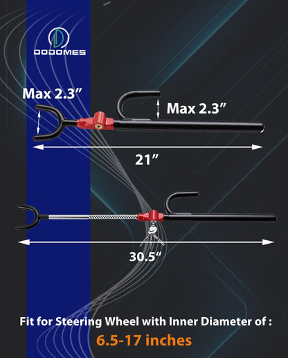 Steering Wheel Lock Anti (Two hooks / BlackRed)