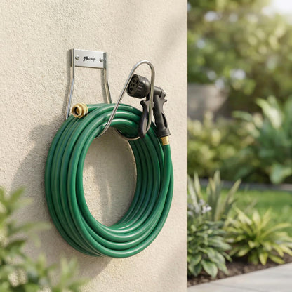 Garden Hose Holder Stainless Steel Small Wall Mount Garden Hose Hook (100 Feet)