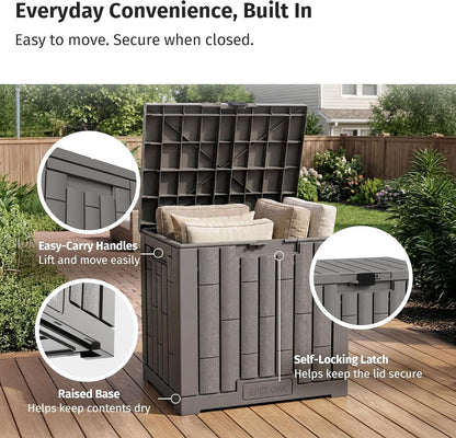 Outdoor Storage Box (Ash Grey / 31 Gallon)