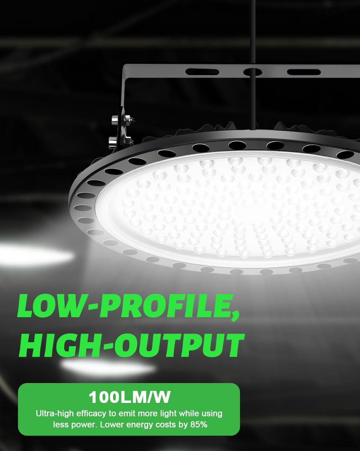 10 Pack 300W UFO LED High Bay Lights (14.3inch)