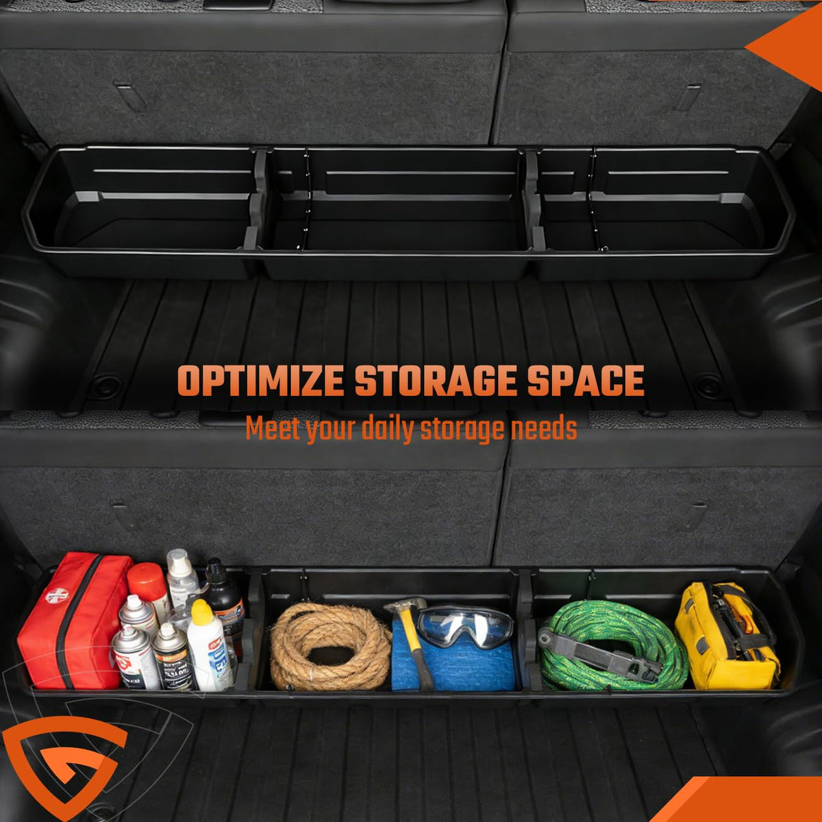 Truck Underseat Storage Box Fit for Ram 1500 Crew Cab 2019 (Ram 1500 Crew Cab 2019-2025 Underseat Storage)