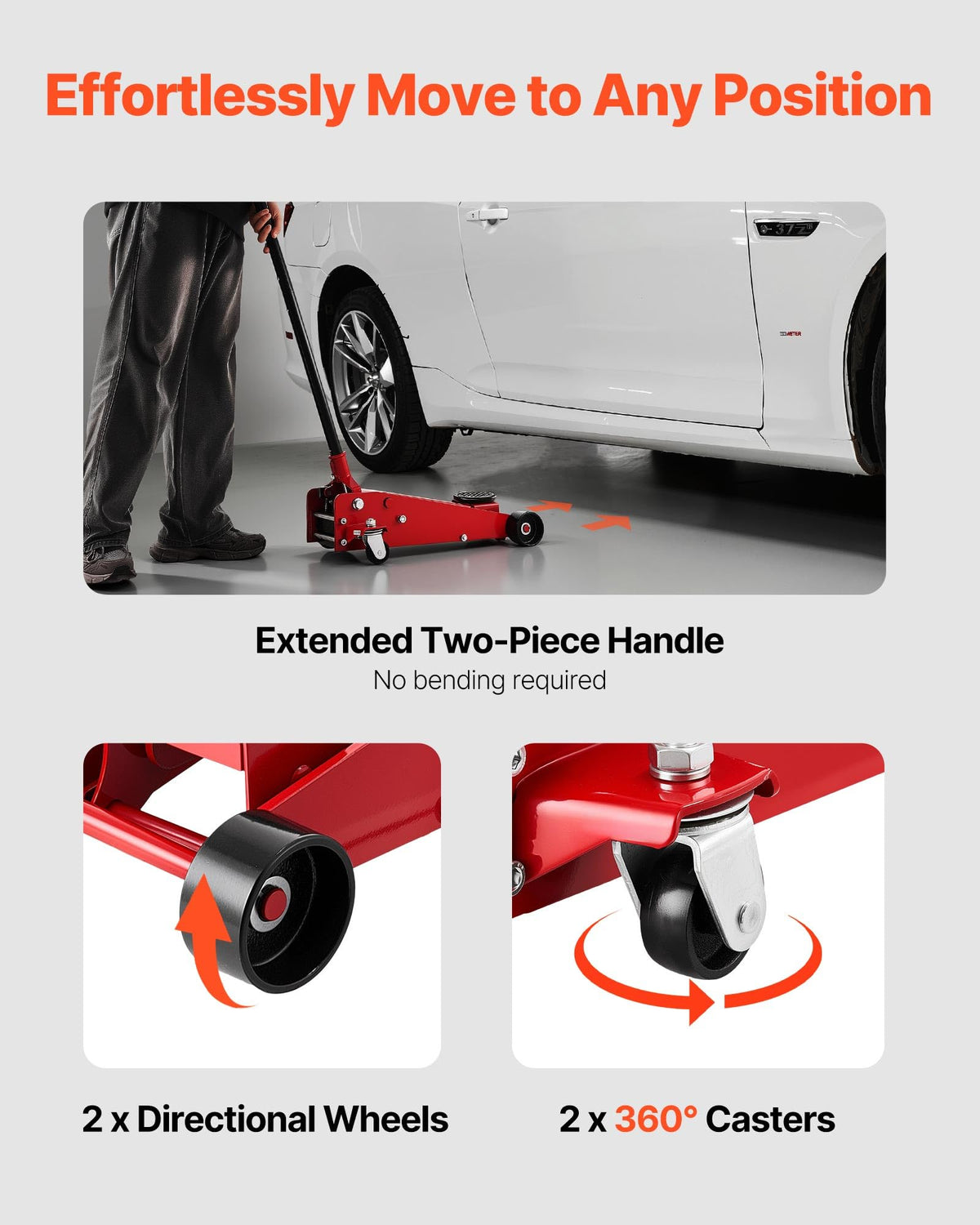 3 Ton Low Profile Floor Jack (red)