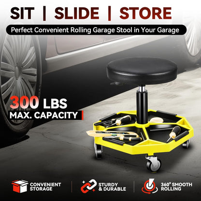 Mechanic Stool (Yellow)