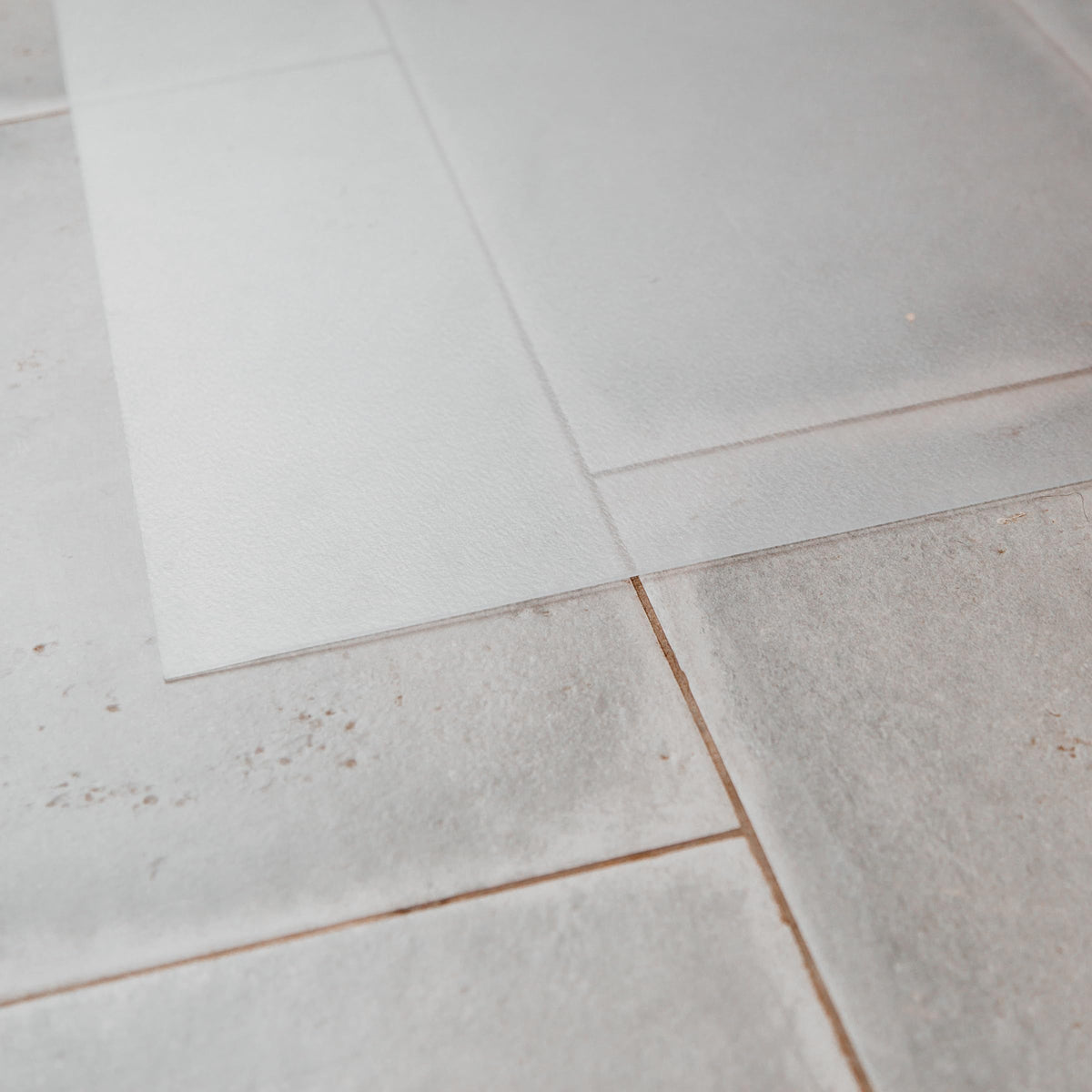 Ceramic Texture Clear Vinyl Garage Flooring Mat (7'6" x 17' / Clear)