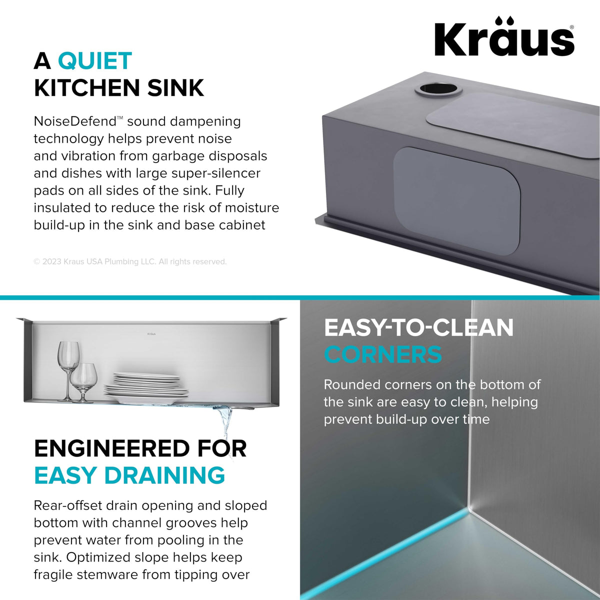 Stainless Steel 28 in Undermount Kitchen Sink KWU110 (Stainless Steel / 28 Inch / Sink)
